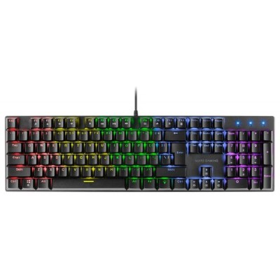 TECLADO MECANICO MARS GAMING MK422 BLACK SWITCH MARRON