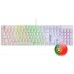 Mars Gaming MK422 Blanco Teclado Gaming RGB Switch Mecánico Azul Idioma Portugués (Espera 4 dias)