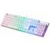 Mars Gaming MK422 Blanco Teclado Gaming RGB Switch Mecánico Azul Idioma Portugués (Espera 4 dias)