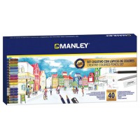 SET LAPICES DE COLORES 40 UDS MANLEY MLA00040 (Espera 4 dias)