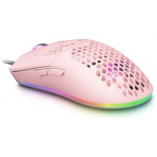 MOUSE MARS GAMING RGB MMAX DISE¾O HIVE PINK