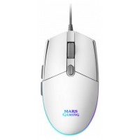 Mouse Mars Gaming Rgb Mmg White 3200dpi 6 Botones