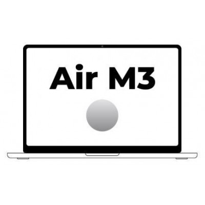 MACBOOK AIR APPLE 13"" M3 10CORE GPU SILVER 512GB MRXR3Y/A (Espera 4 dias)