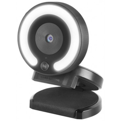 WEBCAM FHD MARS GAMING MWPRO BLACK 1080P USB ANILLO