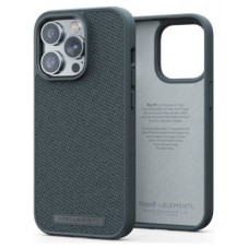 FUNDA IPHONE 12/13/14 PRO TONAL TELA GRIS OSCURO NJORD (Espera 4 dias)