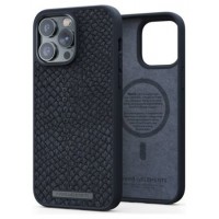 FUNDA MAGSAFE IPHONE 14 PRO MAX PIEL DE SALMON NEGRO NJORD (Espera 4 dias)