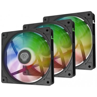 VENTILADOR GENESIS OXAL 120 ARGB NEGRO PACK 3 UDS VENTILADOR GENESIS OXAL 120 ARGB NEGRO PACK 3 UDS