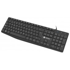 TECLADO NATEC NAUTILUS SLIM LAYOUT 106 TECLAS NEGRO