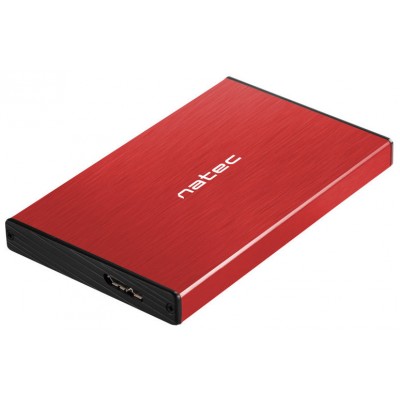 CARCASA HDD NATEC RHINO GO NKZ-1279 2,5" ROJA