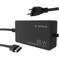 GEMBIRD Cargador rápido USB tipo C PD de 65 W GaN GEMBIRD Cargador rápido USB tipo C PD de 65 W GaN