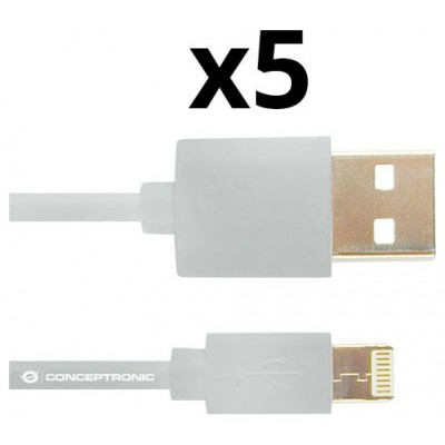 KIT 5 UNIDADES CABLE LIGHTING NORTESS IPHONE 5  6/7/8/