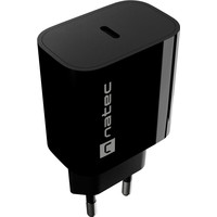 CARGADOR NATEC RIBERA 20W 1XUSB-C PD3.0 NEGRO CARGADOR NATEC RIBERA 20W 1XUSB-C PD3.0 NEGRO