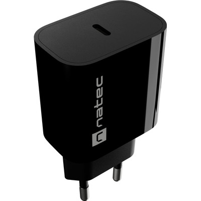 CARGADOR NATEC RIBERA 20W 1XUSB-C PD3.0 NEGRO CARGADOR NATEC RIBERA 20W 1XUSB-C PD3.0 NEGRO