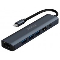 NILOX Docking Station Usb C 6 en 1 NILOX Docking Station Usb C 6 en 1