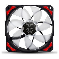 NOX H-Fan LED Carcasa del ordenador Ventilador 12 cm Negro, Rojo, Blanco (Espera 4 dias)