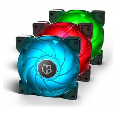 VENTILADOR CAJA NOX HUMMER H-SYNC RGB 120MM PACK 3