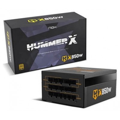 FUENTE ALIMENTACION 850W NOX HUMMER X PFC-ACTIVO (Espera 4 dias)