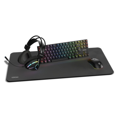 KROM KLASS PCombo Gaming 4 en 1 RGB Negro KROM KLASS PCombo Gaming 4 en 1 RGB Negro