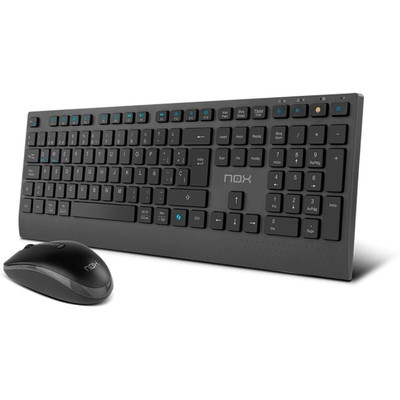 NOX LITE DUO Teclado+Ratón Inalámbrico Negro NOX LITE DUO Teclado+Ratón Inalámbrico Negro