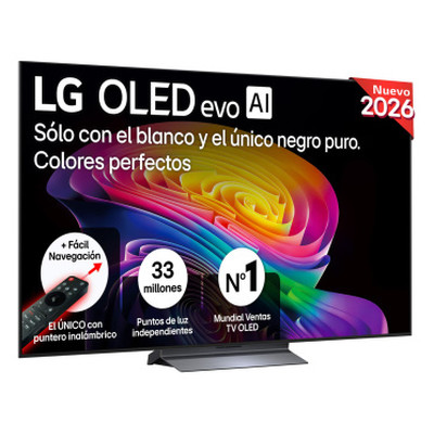 TV LG OLED 65" OLED65C66LB UHD 4K SMART WIFI WEBOS 26 IA 120HZ 4XHDMI 2XUSB ANTIRREFLEJOS PRO 98.9% MANDO &Uacute;NICO (Espera 4 dias)