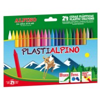 ESTUCHE 24 CERAS PLASTIALPINO ALPINO PA000024 (Espera 4 dias)