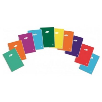 CUADERNO ESPIRAL SERIE BASIC TAPA BLANDA 60 GRS. 8º (105X155MM.) 80 HOJAS CUADRÍCULA 4X4 PACSA 16433 (MIN10) (Espera 4 dias)