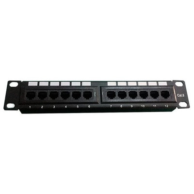 PEPEGREEN PATCH PANEL 10" 12 PUERTOS Cat 6 UTP PEPEGREEN PATCH PANEL 10" 12 PUERTOS Cat 6 UTP