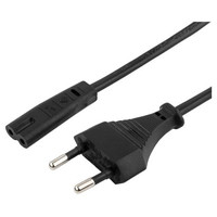 Gembird Cable Alimentación Euro 2pin C7 1.8M Negro Gembird Cable Alimentación Euro 2pin C7 1.8M Negro