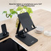 SOPORTE TOOQ PLEGABLE PARA TABLET HASTA 12.9" NEGRO