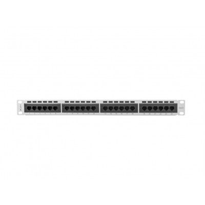 PATCH PANEL LANBERG CAT.6 UTP 24 PUERTOS 1U RACK 19" GRIS