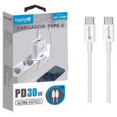 CARGADOR DE PARED DIGIVOLT QC-2460 USB-C ULTRA RAPIDO