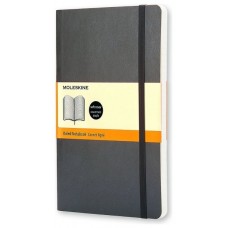 LIBRETA CLASICA TAPA BLANDA NEGRA L (13X21CM) RAYADA MOLESKINE QP616 (Espera 4 dias)