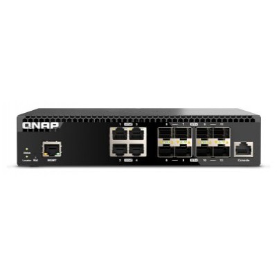 QNAP QSW-M3212R-8S4T switch Gestionado 10G Ethernet (100/1000/10000) 1U (Espera 4 dias)