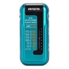 Radio Analogica Mini Aiwa R-22tq Am/fm Hyperbass Color