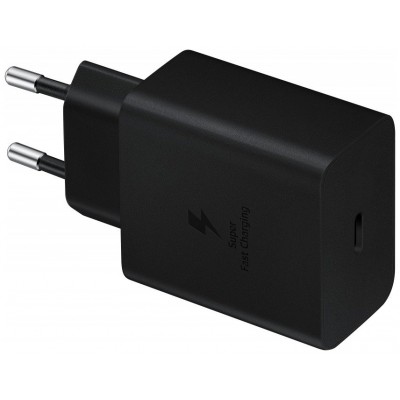 CARGADOR RAPIDO SAMSUNG 45W USB-C CON CABLE NEGRO EP-T4510