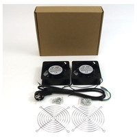 PEPEGREEN DOBLE VENTILADOR DE 12 CM PARA ARMARIO RACK PEPEGREEN DOBLE VENTILADOR DE 12 CM PARA ARMARIO RACK