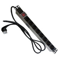 PEPEGREEN PDU TIPO REGLETA DE ALUMINIO CON 8 TOMAS MAS INTERRUPTOR Y CABLE DE 2 M PEPEGREEN PDU TIPO REGLETA DE ALUMINIO CON 8 TOMAS MAS INTERRUPTOR Y CABLE DE 2 M