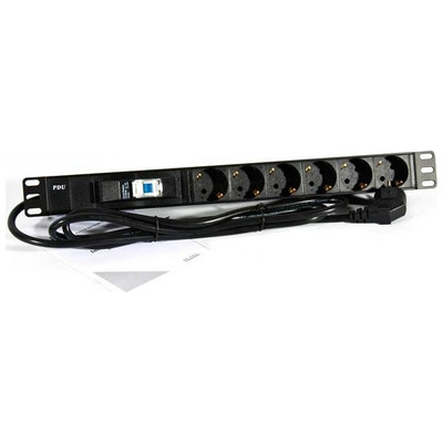 2LAN Regleta 19" 6 Schukos Magneto-Térmico 2LAN Regleta 19" 6 Schukos Magneto-Térmico