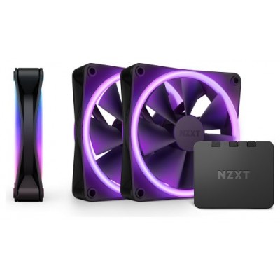NZXT F120 RGB DUO Triple Pack Carcasa del ordenador Ventilador 12 cm Negro 3 pieza(s) (Espera 4 dias)