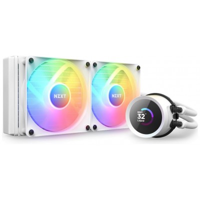 NZXT Kraken 240 RGB Procesador Sistema de refrigeración líquida todo en uno 12 cm Blanco 1 pieza(s) (Espera 4 dias)