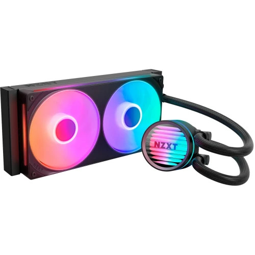 NZXT KRAKEN CORE RGB - 240MM  AIO LIQUID COOLER WITH RGB CAP & RGB CORE FAN (BLACK) RL-KR24C-B1 (Espera 4 dias)