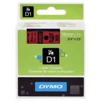 CINTA ROTULADORA D1 19MMX7M NEGRO/ROJO DYMO S0720870 (Espera 4 dias)