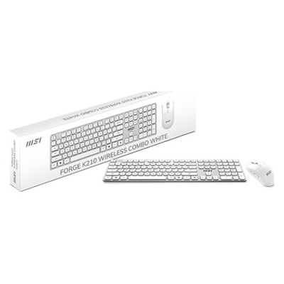 Msi Teclado + Ratón FORGE K210 W COMBO ES White Msi Teclado + Ratón FORGE K210 W COMBO ES White