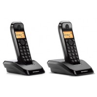 MOTOROLA S1202 Telefono DECT DUO Negro