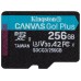 Kingston Technology Canvas Go! Plus memoria flash 256 GB MicroSD Clase 10 UHS-I (Espera 4 dias)