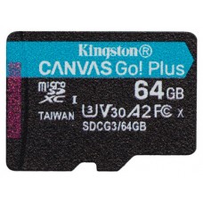 MICROSD KINGSTON 64GB CL10 UHS-I CANVAS GO PLUS (Espera 4 dias)