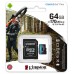 MICROSD KINGSTON 64GB CL10 UHS-I CANVAS GO PLUS + (Espera 4 dias)