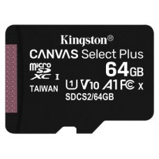 Kingston Technology Canvas Select Plus memoria flash 64 GB MicroSDXC Clase 10 UHS-I (Espera 4 dias)