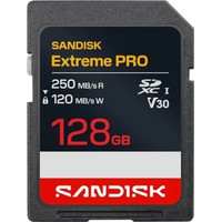 SANDISK EXTREME PRO SD UHS-I 128GB SD 250MB/S(R) / 120MB/S(W) (Espera 4 dias) SANDISK EXTREME PRO SD UHS-I 128GB SD 250MB/S(R) / 120MB/S(W) (Espera 4 dias)