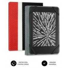 SUBBLIM Funda Libro Electrónico Clever Ebook Case 6" Red (Espera 4 dias)